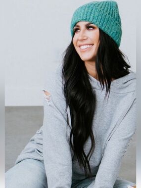 Chelsea DeBoer Lily and Lottie Distressed Gray Pullover Hoodie XL